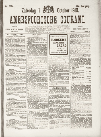 Amersfoortsche Courant 1910-10-01