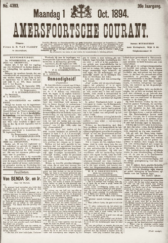 Amersfoortsche Courant 1894-10-01