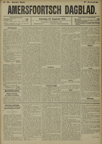 Amersfoortsch Dagblad 1910-08-20