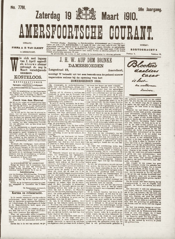 Amersfoortsche Courant 1910-03-19
