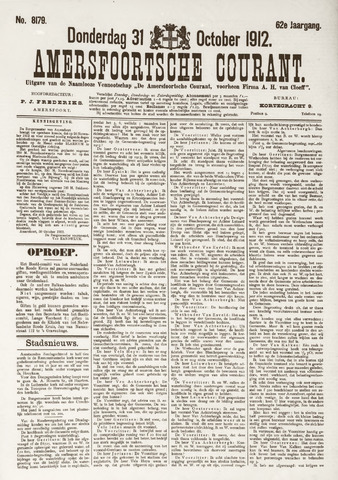 Amersfoortsche Courant 1912-10-31