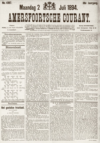 Amersfoortsche Courant 1894-07-02