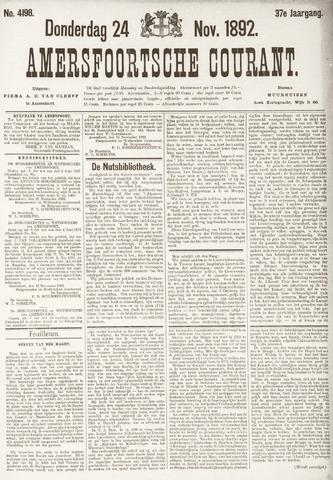 Amersfoortsche Courant 1892-11-24