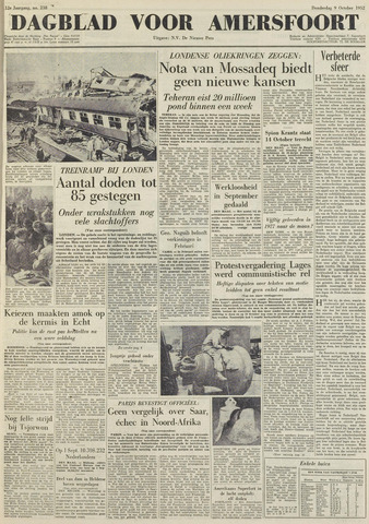 Dagblad voor Amersfoort 1952-10-09