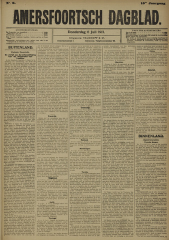 Amersfoortsch Dagblad 1911-07-06