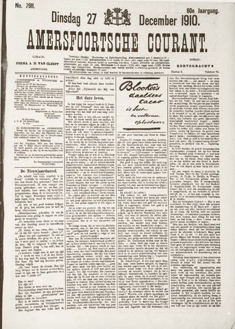 Amersfoortsche Courant 1910-12-27