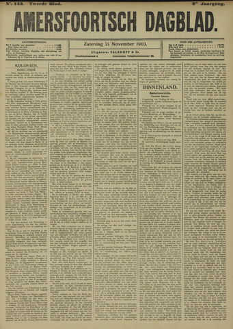 Amersfoortsch Dagblad 1903-11-21