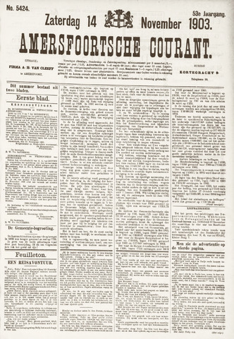 Amersfoortsche Courant 1903-11-14