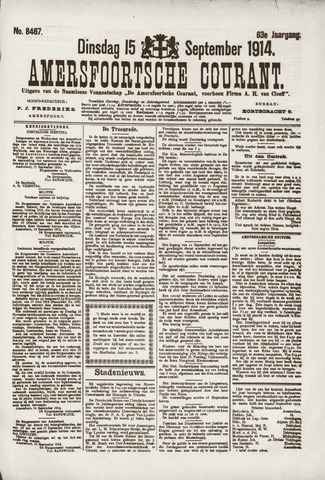 Amersfoortsche Courant 1914-09-15