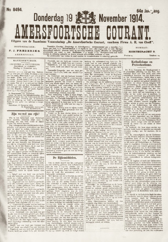 Amersfoortsche Courant 1914-11-19