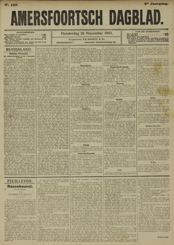 Amersfoortsch Dagblad 1903-11-26