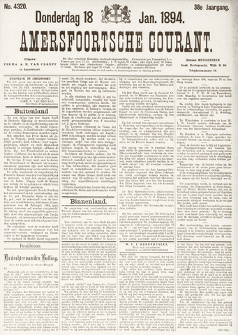 Amersfoortsche Courant 1894-01-18