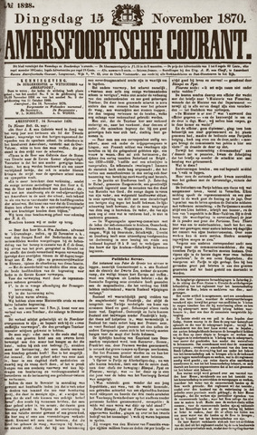 Amersfoortsche Courant 1870-11-15