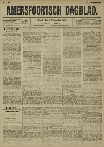 Amersfoortsch Dagblad 1903-11-05