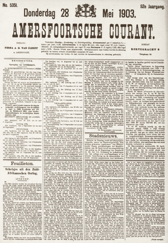 Amersfoortsche Courant 1903-05-28