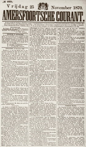 Amersfoortsche Courant 1870-11-25