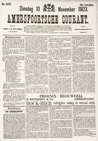Amersfoortsche Courant 1903-11-10