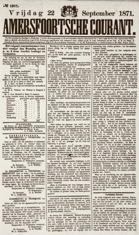 Amersfoortsche Courant 1871-09-22