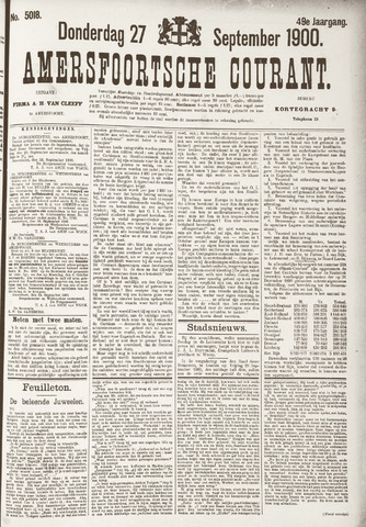 Amersfoortsche Courant 1900-09-27