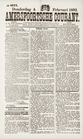 Amersfoortsche Courant 1892-02-04