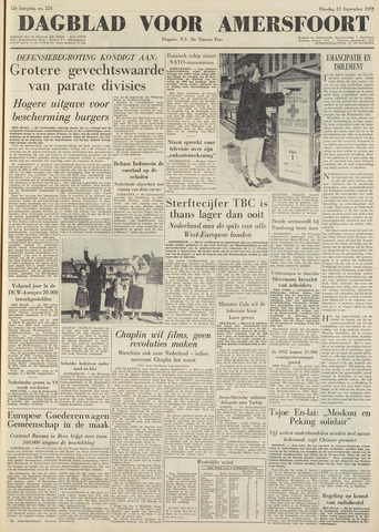 Dagblad voor Amersfoort 1952-09-23