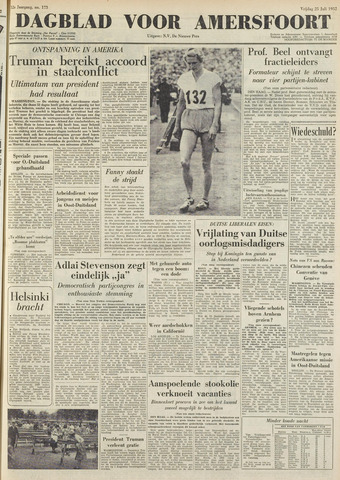 Dagblad voor Amersfoort 1952-07-25