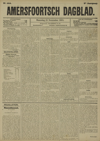 Amersfoortsch Dagblad 1903-11-23