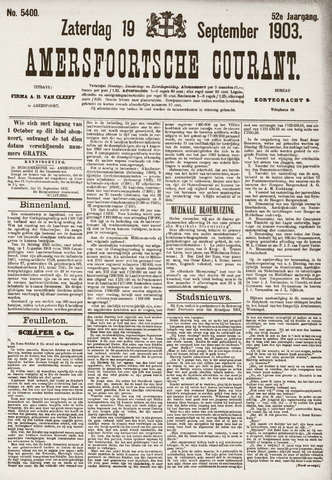 Amersfoortsche Courant 1903-09-19