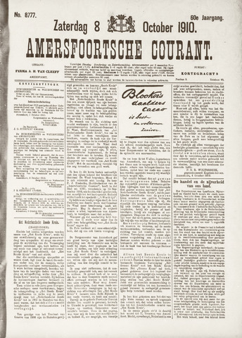 Amersfoortsche Courant 1910-10-08