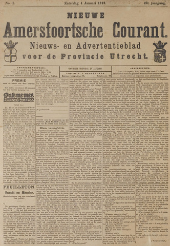 Nieuwe Amersfoortsche Courant 1913