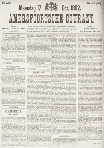 Amersfoortsche Courant 1892-10-17