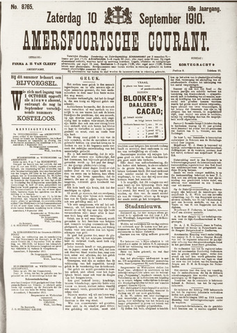 Amersfoortsche Courant 1910-09-10