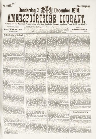 Amersfoortsche Courant 1914-12-03