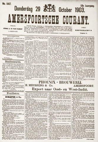Amersfoortsche Courant 1903-10-29