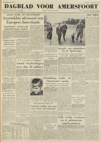 Dagblad voor Amersfoort 1952-09-27