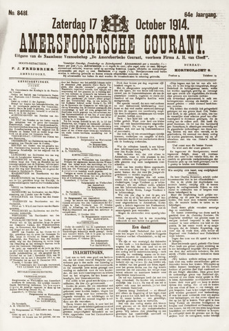 Amersfoortsche Courant 1914-10-17