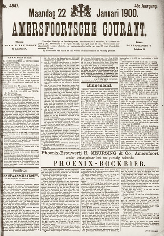 Amersfoortsche Courant 1900-01-22