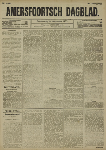 Amersfoortsch Dagblad 1903-11-19