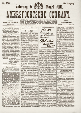 Amersfoortsche Courant 1910-03-05