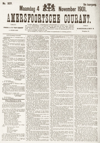 Amersfoortsche Courant 1901-11-04