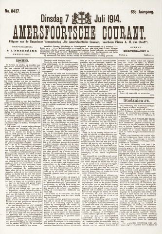 Amersfoortsche Courant 1914-07-07