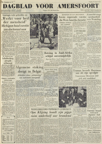 Dagblad voor Amersfoort 1952-04-18