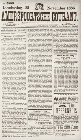 Amersfoortsche Courant 1886-11-25