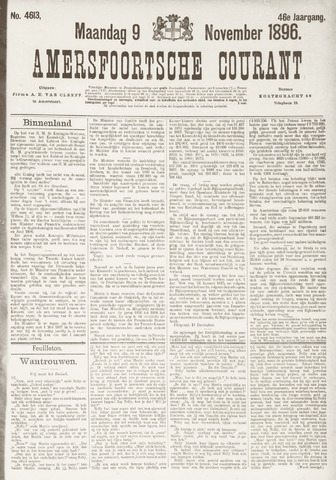 Amersfoortsche Courant 1896-11-09