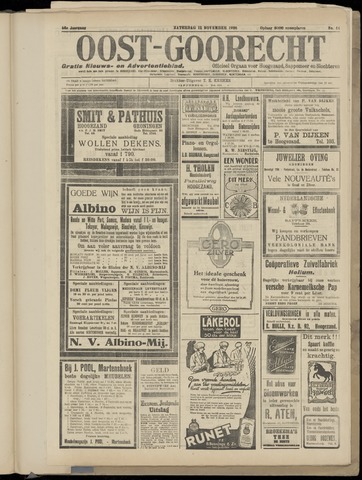(Volksblad) Oost-Goorecht en Omstreken nl 1926-11-13