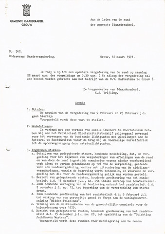 Raadsverslagen Idaarderadeel 1935-1983 1971-03-23