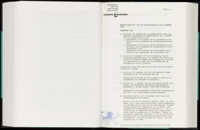 Raadsverslagen van de gemeente Leeuwarden, 1865-2007 (Bijlagen) 1996