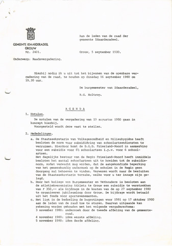 Raadsverslagen Idaarderadeel 1935-1983 1980-09-16
