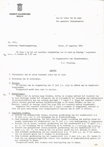Raadsverslagen Idaarderadeel 1935-1983 1970-09-01