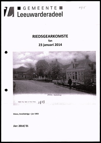 Notulen van de gemeenteraad van Leeuwarderadeel 2014-01-23